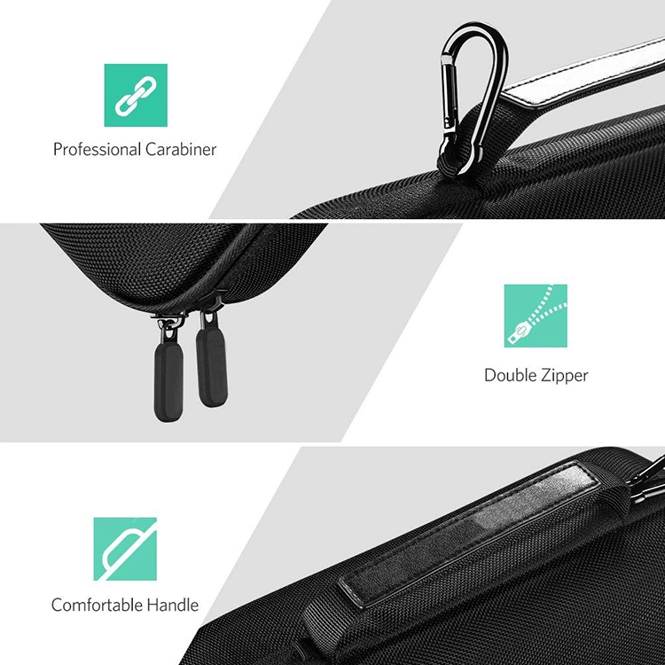Black Hard Shell Waterproof Portable Protective Switch EVA Hard Bag/Travel Handled Game Control Case