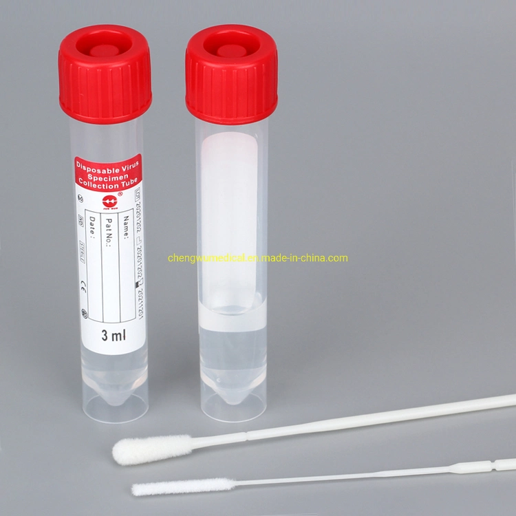 Vtm Kit Nylon-Flocked Swab Disposable Virus Sampling Tube 5ml, 7ml, 10ml, 15ml, 50ml