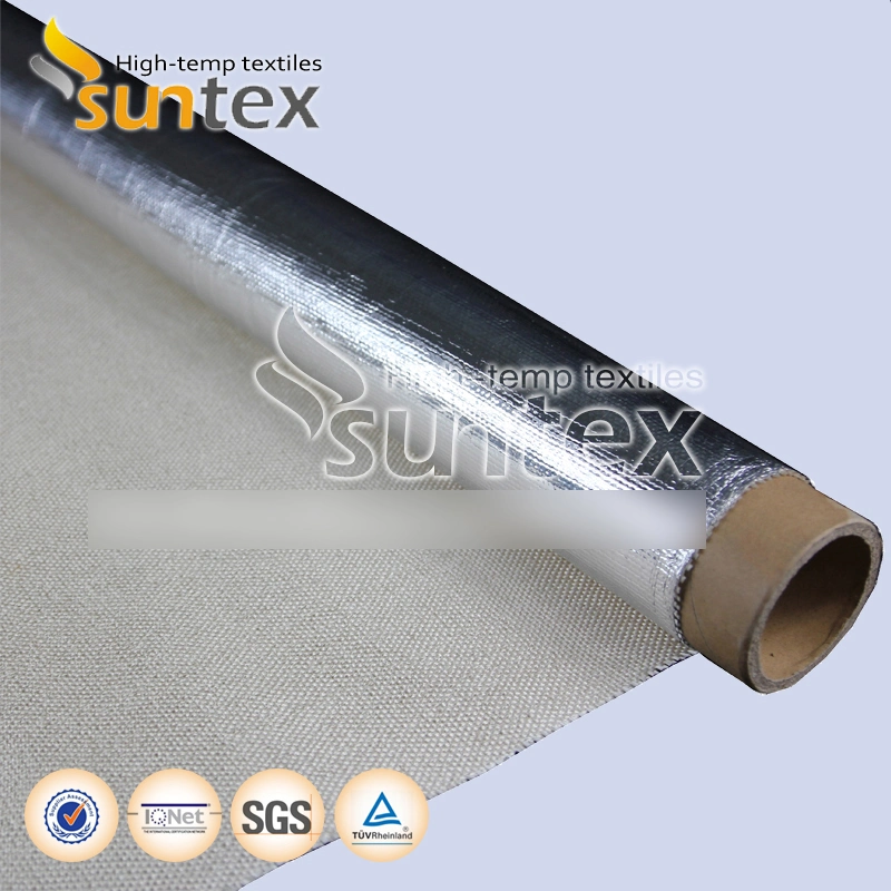 Fábrica de China el papel de aluminio laminado de fibra de vidrio de un paño de tela