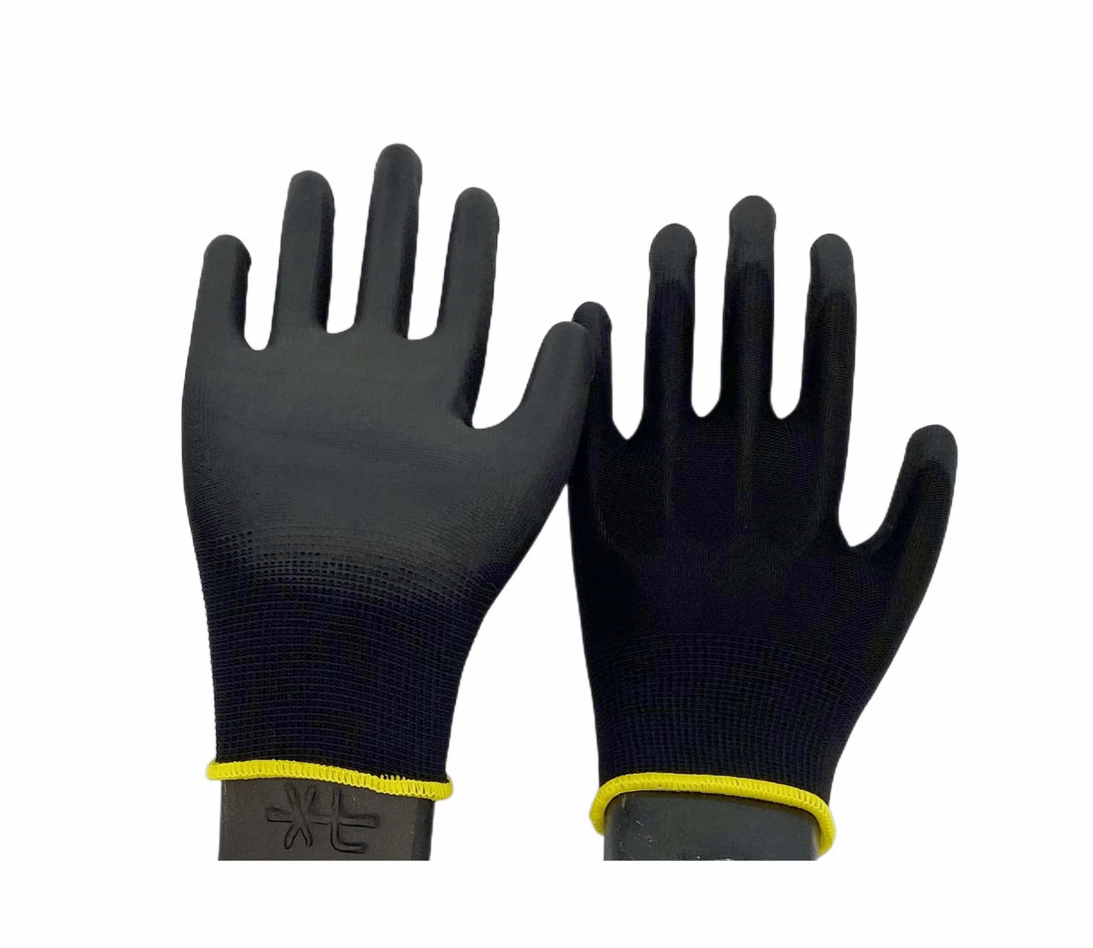 Factory Price En388 Black PU Anti Cut Hardware General Home Appliances Work Safety Gloves