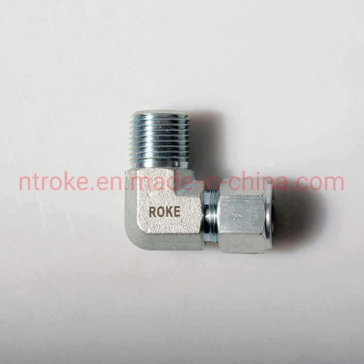 Galvanized Carbon Steel Inch Single Ferrule Fittings Male Thread Elbows