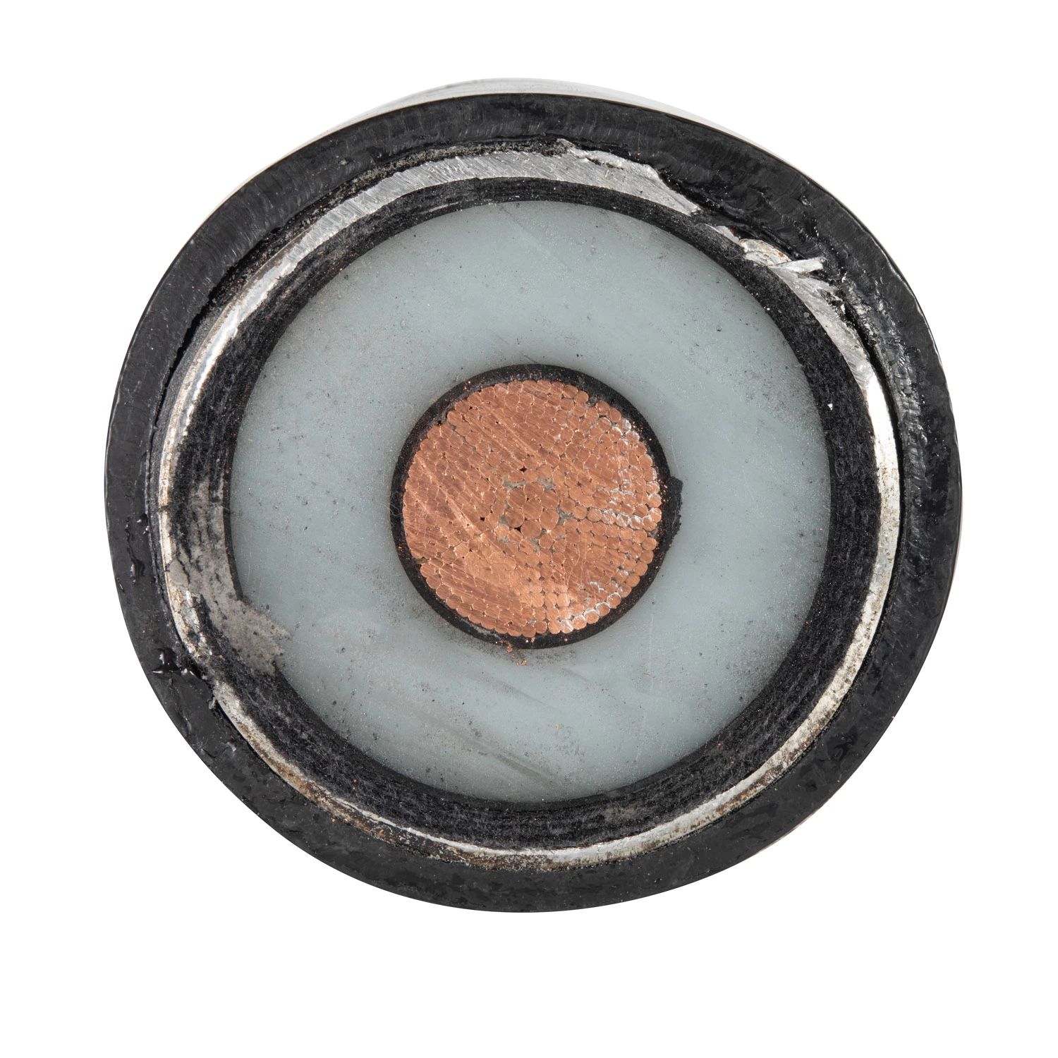 Cu/XLPE/CAS/PVC 38/66kv Single Core From 185 to 800 Sqmm XLPE Insulated Underground Power Cable