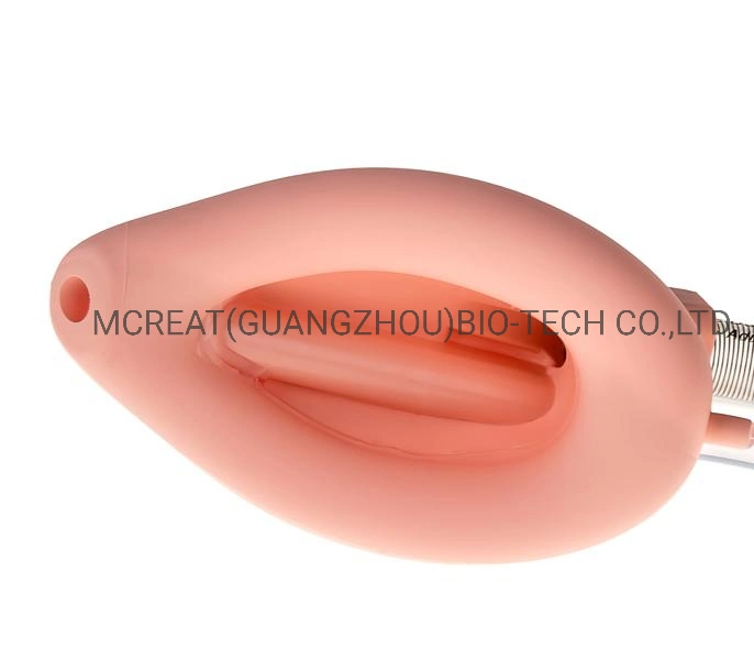 Disposable Medical Reinforced Silicone Double Lumen Laryngeal Mask Airway with Pressure Indicator