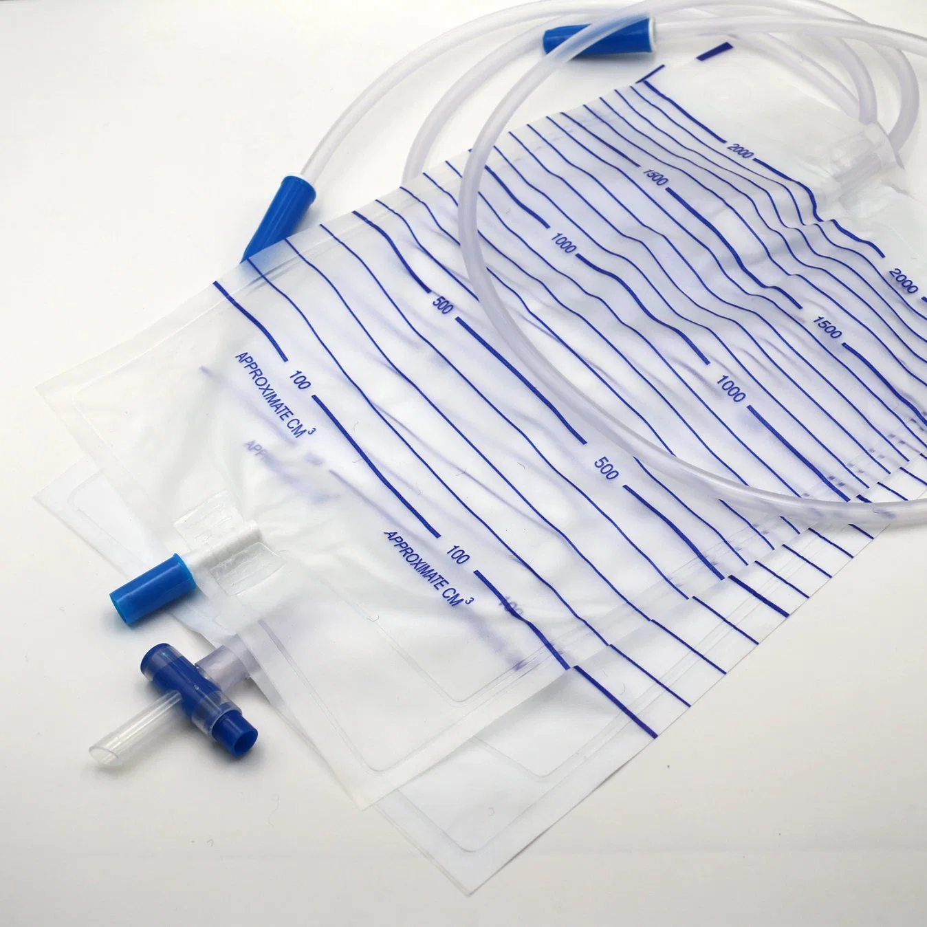 Disposable 600 Ml Dravity Drainirin Urine Bag with Twester Lock