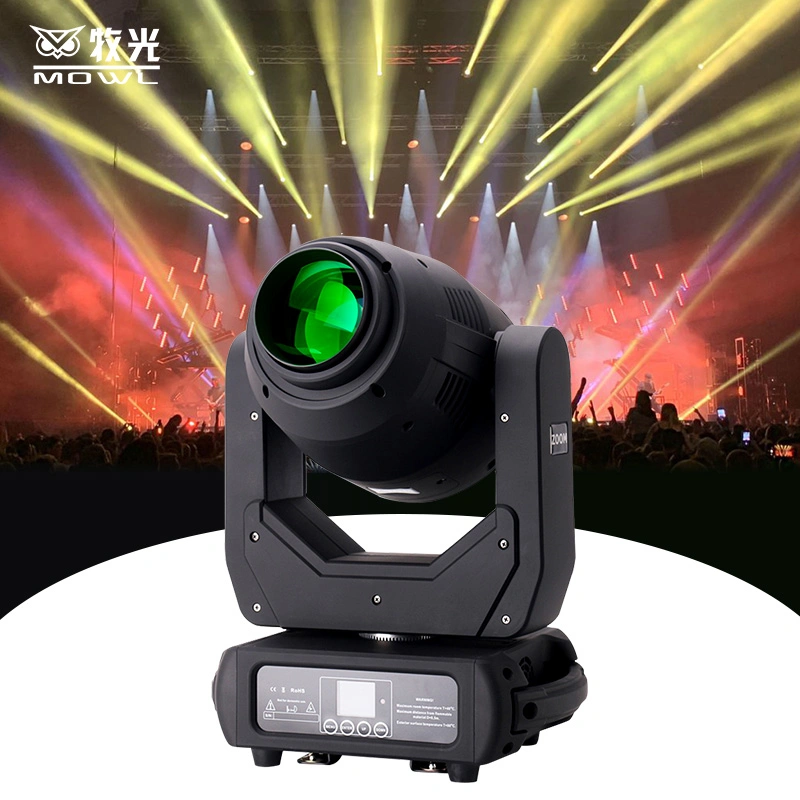 Gobos Stage Light DMX512 250W Beam Spot Wash 3in1 Zoom LED DJ Disco Stage Moving Head Light