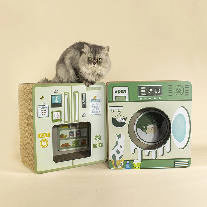 Washing Machine Cat Scratcher Board Corrugated Paper Claw Board Vertical Pet Toys