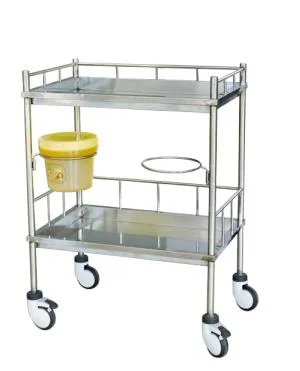 High Quality Hospital Furniture with The Stainless Steel Medical Trolley