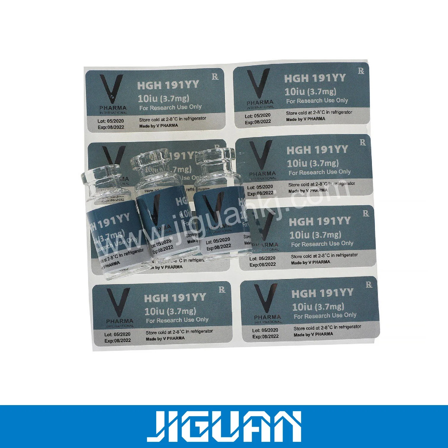 Factory Direct Supply Barcode 2ml 10ml Hologram Vial Label Sticker