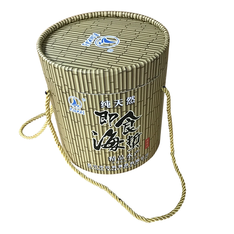 Custom Rigid Coated Art Paper Cylindrical Paper Tube Food Box