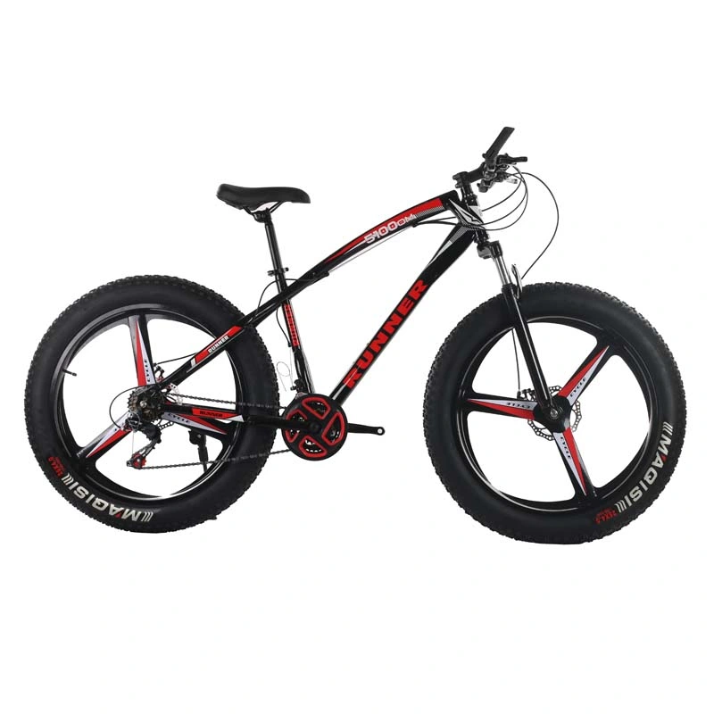 2022 Neue Ankunft OEM Fat Wide Tire 21 Speed Fahrrad Männer Männer 20 Zoll 26 Zoll Radfahren Schnee Schmutz Racing Fahren Sie mit dem Mountainbike