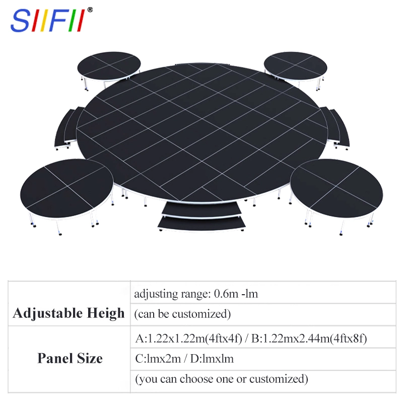 Quickly Assemble Simple Portable Stage Platform for Outdoor Music Event Concert