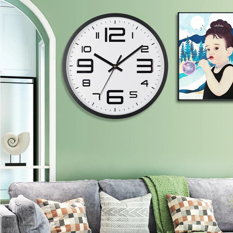 12 Inch 30cm Silent Wall Clock Creative Fashion Home Living Room Wall Clock