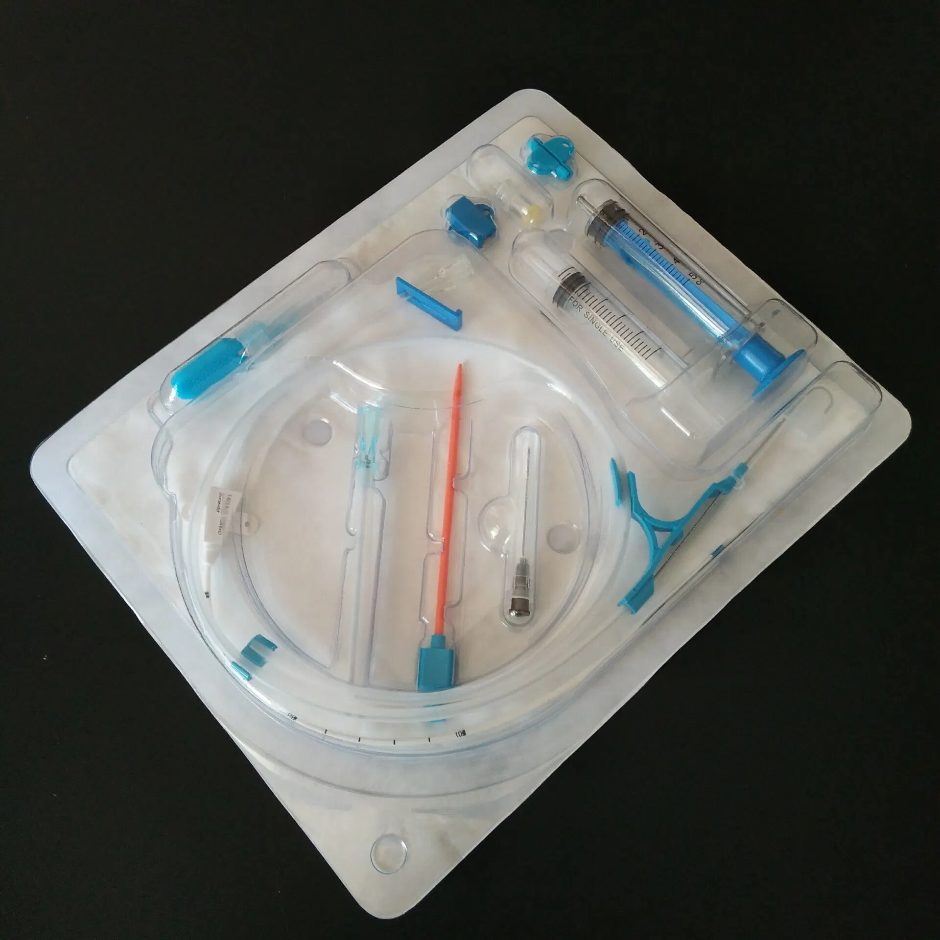 Cateter venoso central para uso médico descartável, kit único/duplo/triplo de lúmen CVC