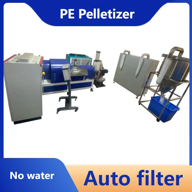 Pbat PLA Material Edge Film Recycling Pelleting Machine Po HDPE Plastic Granulator