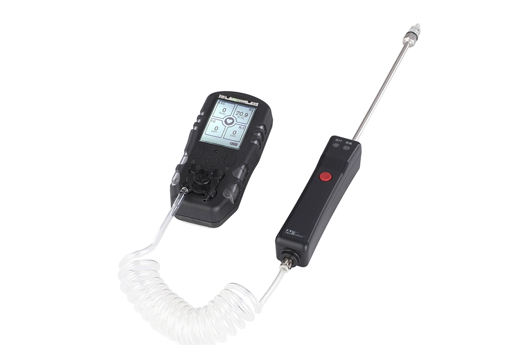 Handheld Gas Monitor for Detecting Co O2 H2s Ex with Sound Light Vibration Alarm