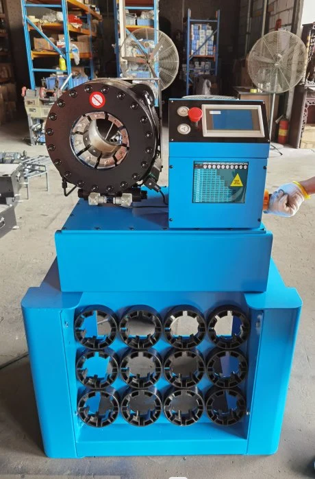 خرطوم هيدروليكي عالي الأداء كهربائي CE ISO Crimper ذو علة زمبة32CNC يموت بماكينات تجميع الأنابيب الهيدروليكية، والتي تتميز بماكينات تجميع الانابيب، بسرعة 4، 6، سرعة 13، بدون استخدام أداة التغيير السريع