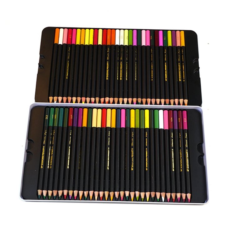 Fashionabe New Design Art Drawing Colored Pencils Wooden Case Stationery Set