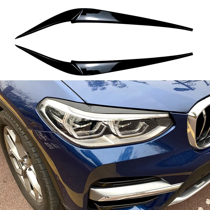 ABS Kunststoff für BMW X3 G01 X4 G02 Stirnlampe Augenbrauen