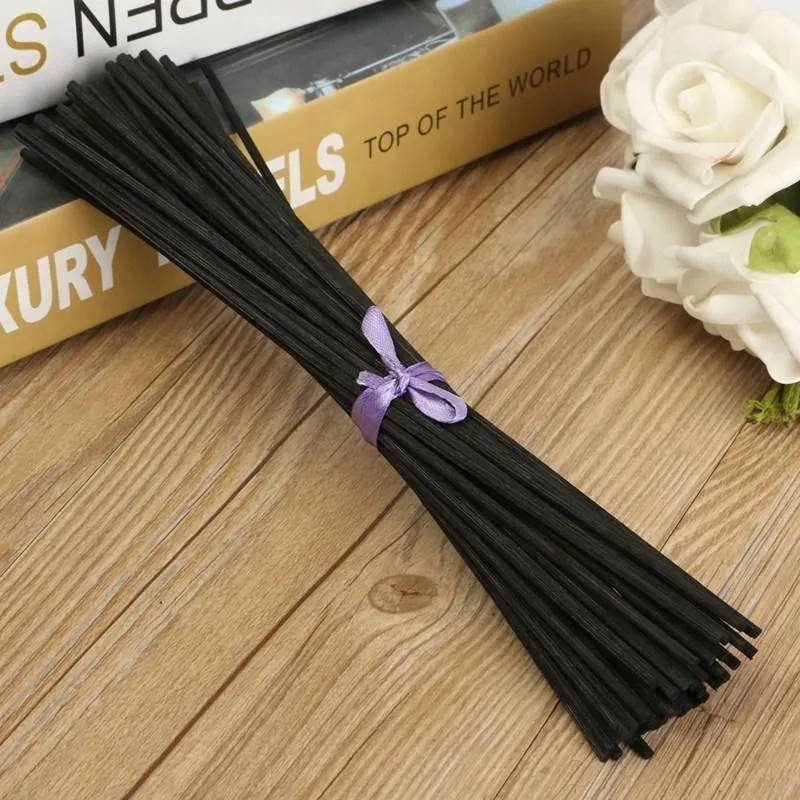 Home Office SPA Bed Room 7 Inch Natural Rattan Black Reed Diffuser Sticks