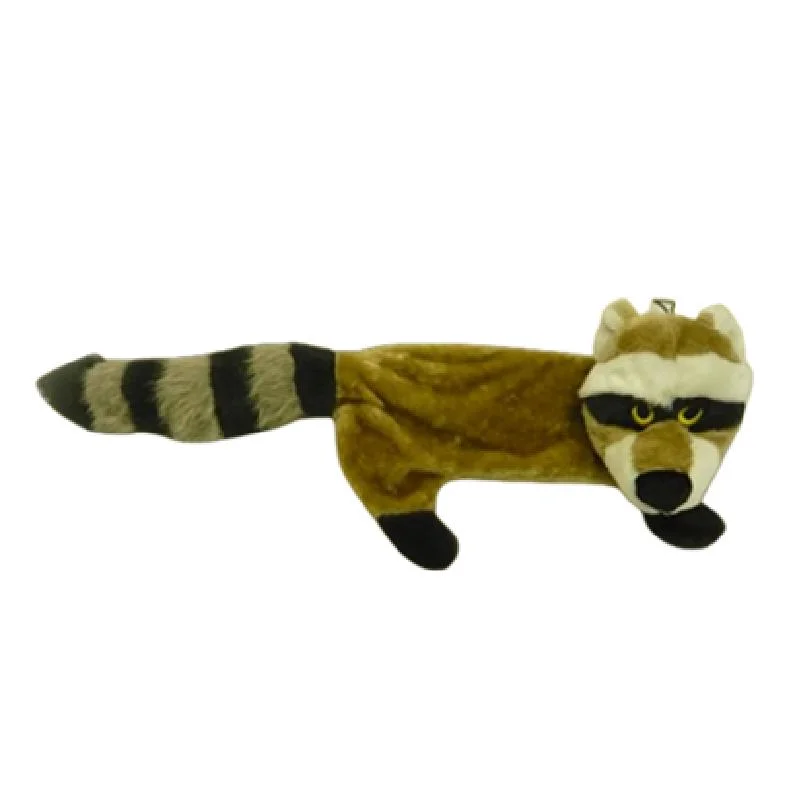 Wholesale/Supplier Mini Stuffed Dog Toy Stuff Animal Shape Plush Soft Pet Toys Brown Rancoon with Squeaker