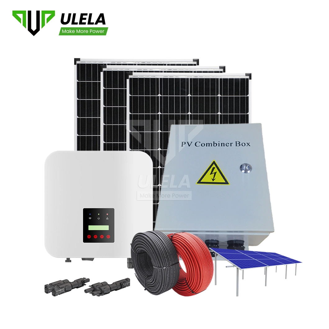 Ulela Standalone-Sonnensystem Herstellung Großhandel auf Netz Solar Systemkomponenten China PV System 10 kW mit Speicher