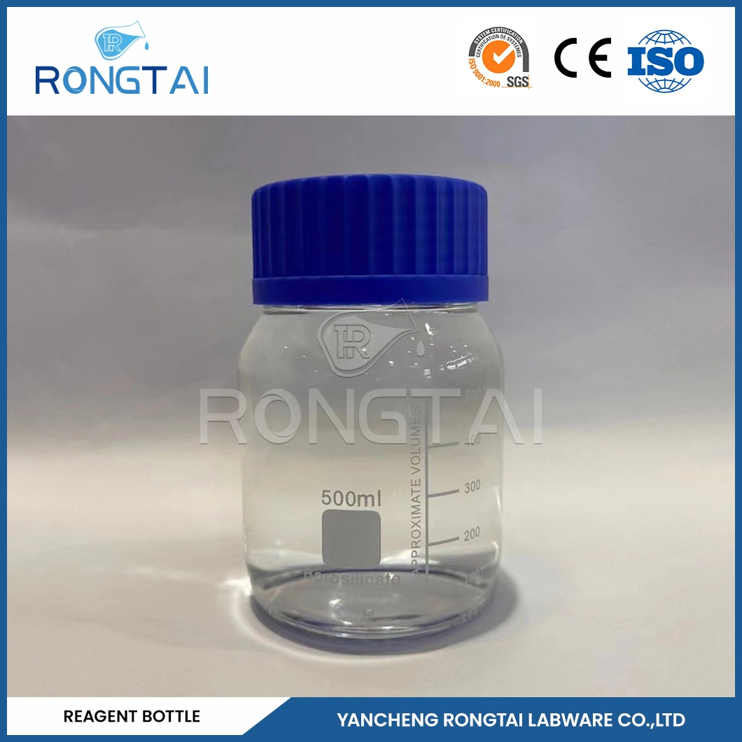 Rongtai Lab Verrerie Fabrication verre flacon de réactif 125 ml Chine Flacon de réactif en verre noir à col étroit