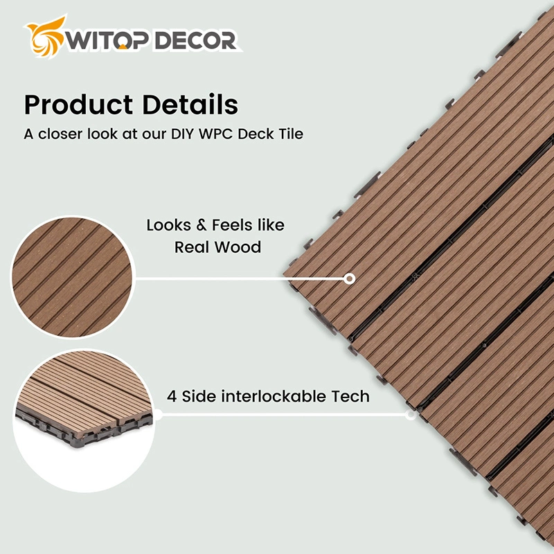 WPC Co-Extrusion Floor WPC Co-Extrusion Decking exterior Composite Decking