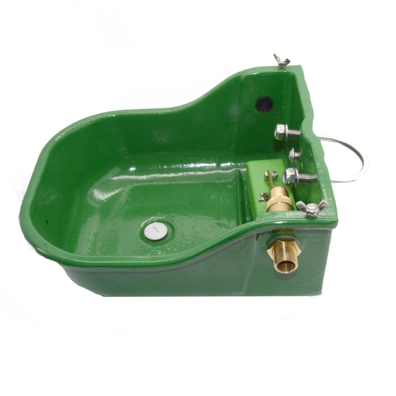 Tj-180 Cast Iron Water Bowls Coated Powder Surface Treatment Water Bowl Trough PVC Float with Low Pressure Valve