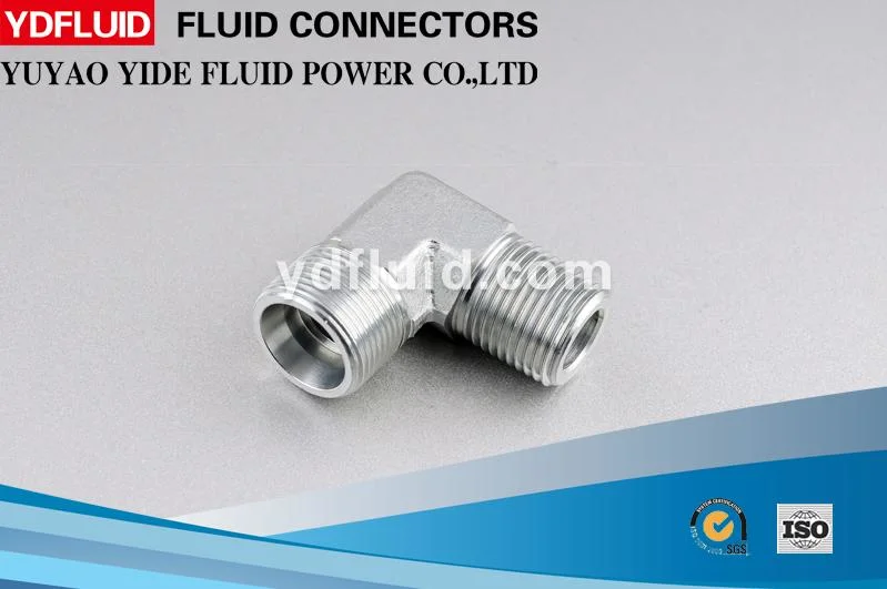 China Supplier Thread Hydraulic Pipe Fittings Stainless Steel 90 Degree Elbow