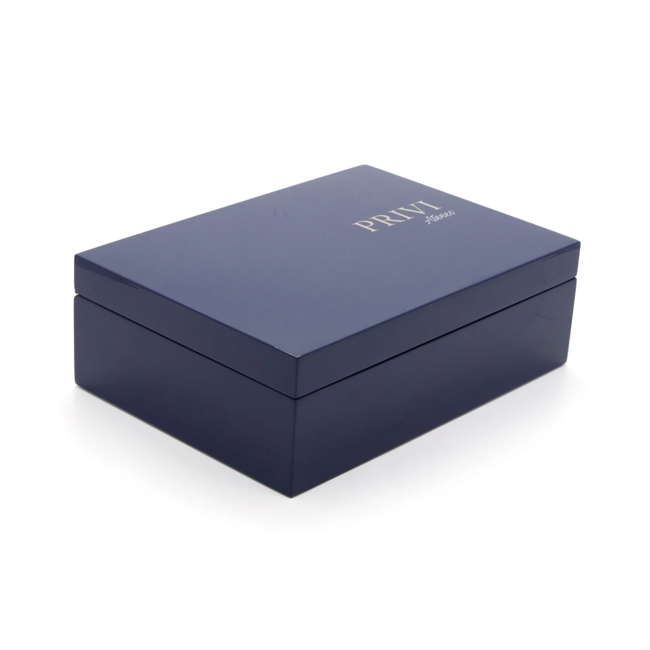 Luxury Blue Lacquer Wooden Jewelry Watch Gift Packaging Box