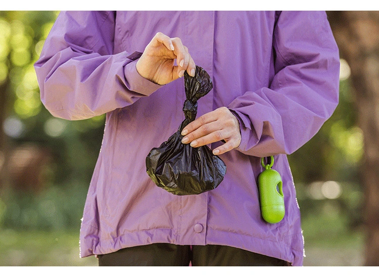 Individuelle Hund Poop Tasche Umweltfreundlich Abbaubar Portable Poop Bag Bedruckter Haustier Müllbeutel