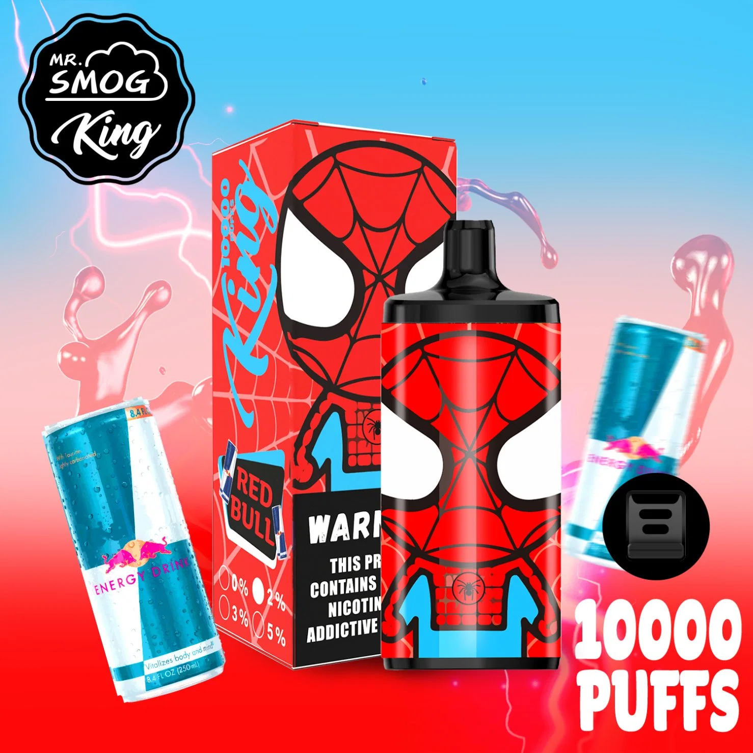 10K Puffs Mr Smog King original Fabricante desechable VAPE Puff Bar cigarrillo electrónico OEM Nuevo Modelo 5000 6000 7000 8000 9000 10000 12000 Puffs