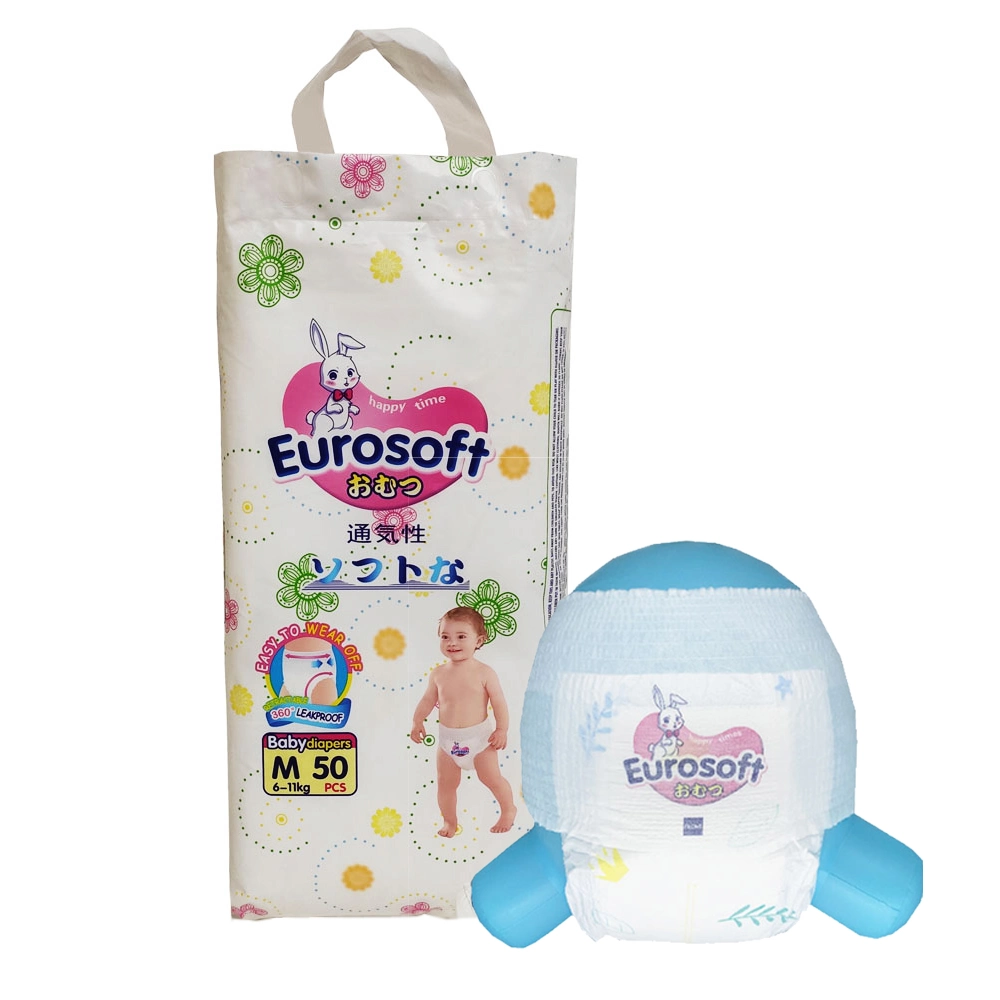 Distribuidor Eurosoft Produtos para bebé descartáveis Calças de fraldas para bebé