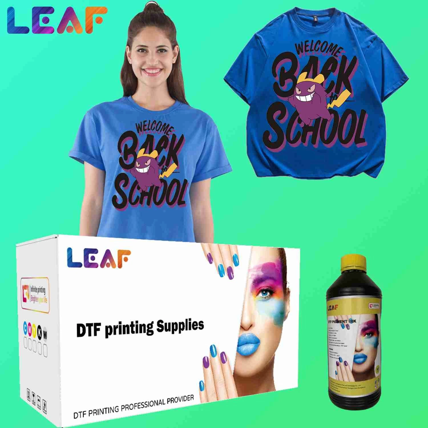 Mejora tu juego de impresión de camisetas con 1000ml hojas DTF blanco Tinta CMYK