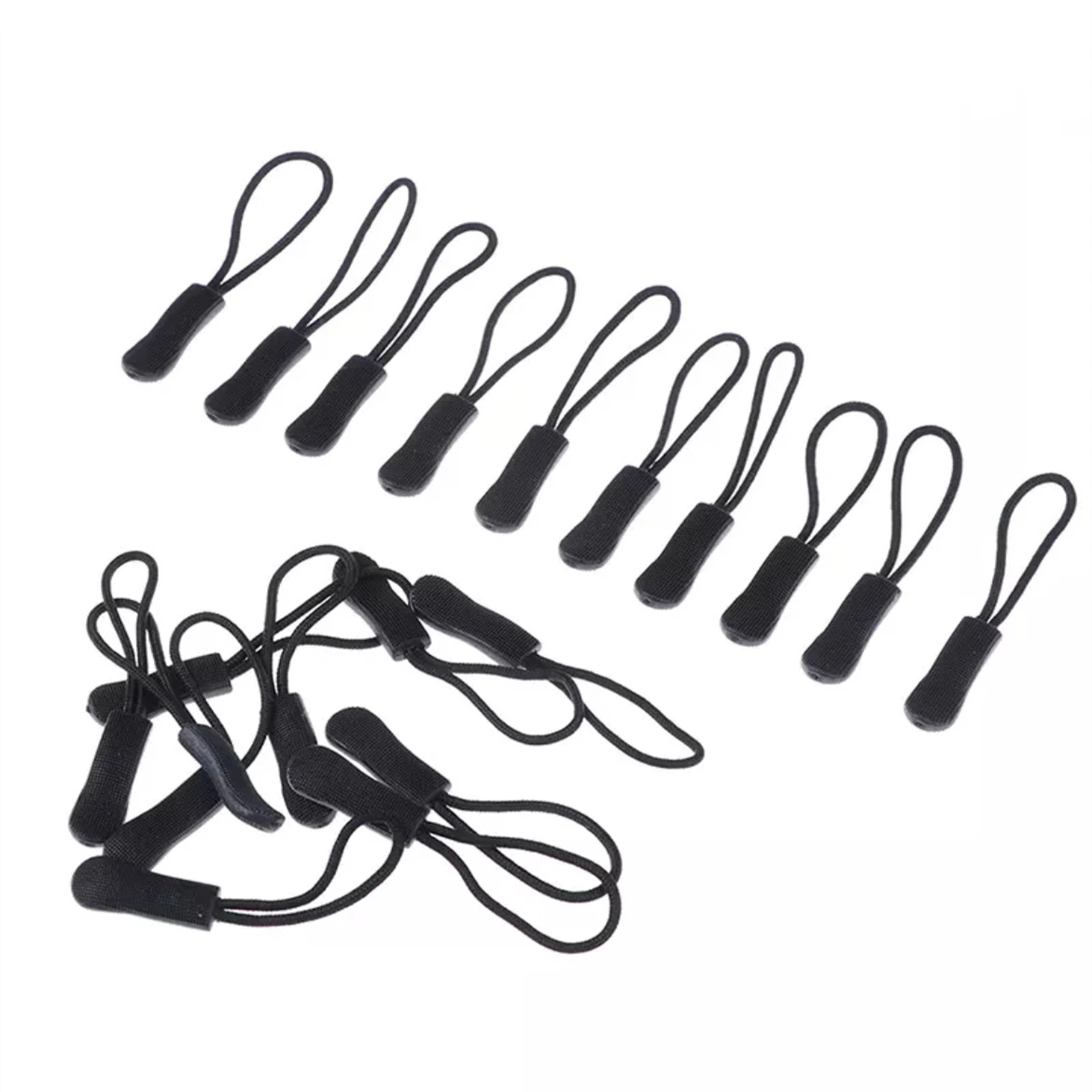 Durable Zipper Tag Pulls Zipper Tab Zipper Tags Cord Pulls Nylon Extension Pullers Zipper Tag Replacement