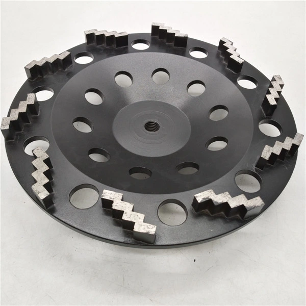 230mm Zig Zag Cup Grinding Wheel for Concrete Floor