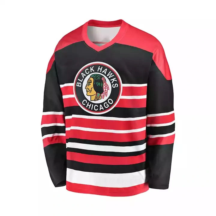 Customize Hockey Jerseys Wholesale/Supplier Ice Hockey Wear Custom Design Sublimation Shirts Tops Sportswear Customize Team Name for Adults