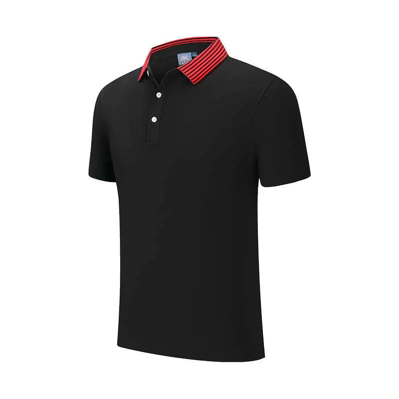 Logo brodé personnalisé imprimé 100% coton brodé de haute qualité Polo pour hommes