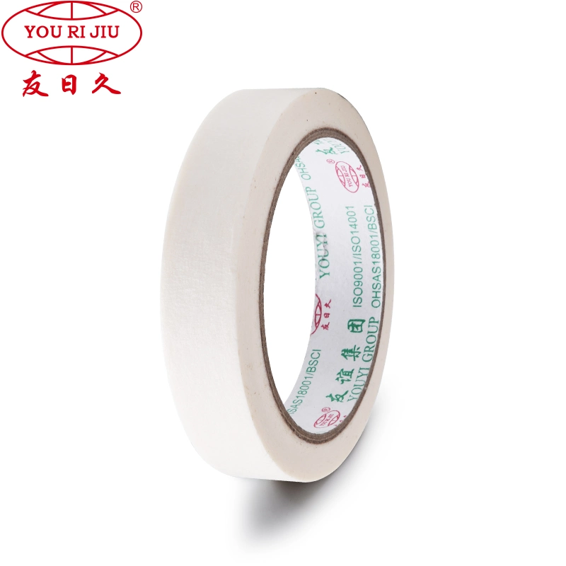 Yourijiu White Crepe Paper General Purpose Stationery Adhesive Tape for Painting Masking
