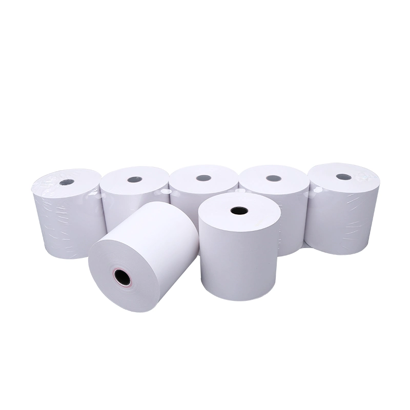 80mm*80mm with 12mm*17mm Black Plastic Thermal Paper