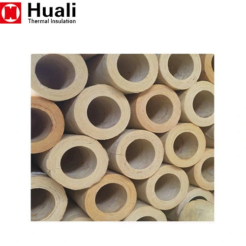 Huali Rock Mineral Wool Pipes, Rock Fiber Wool Pipe Insulation