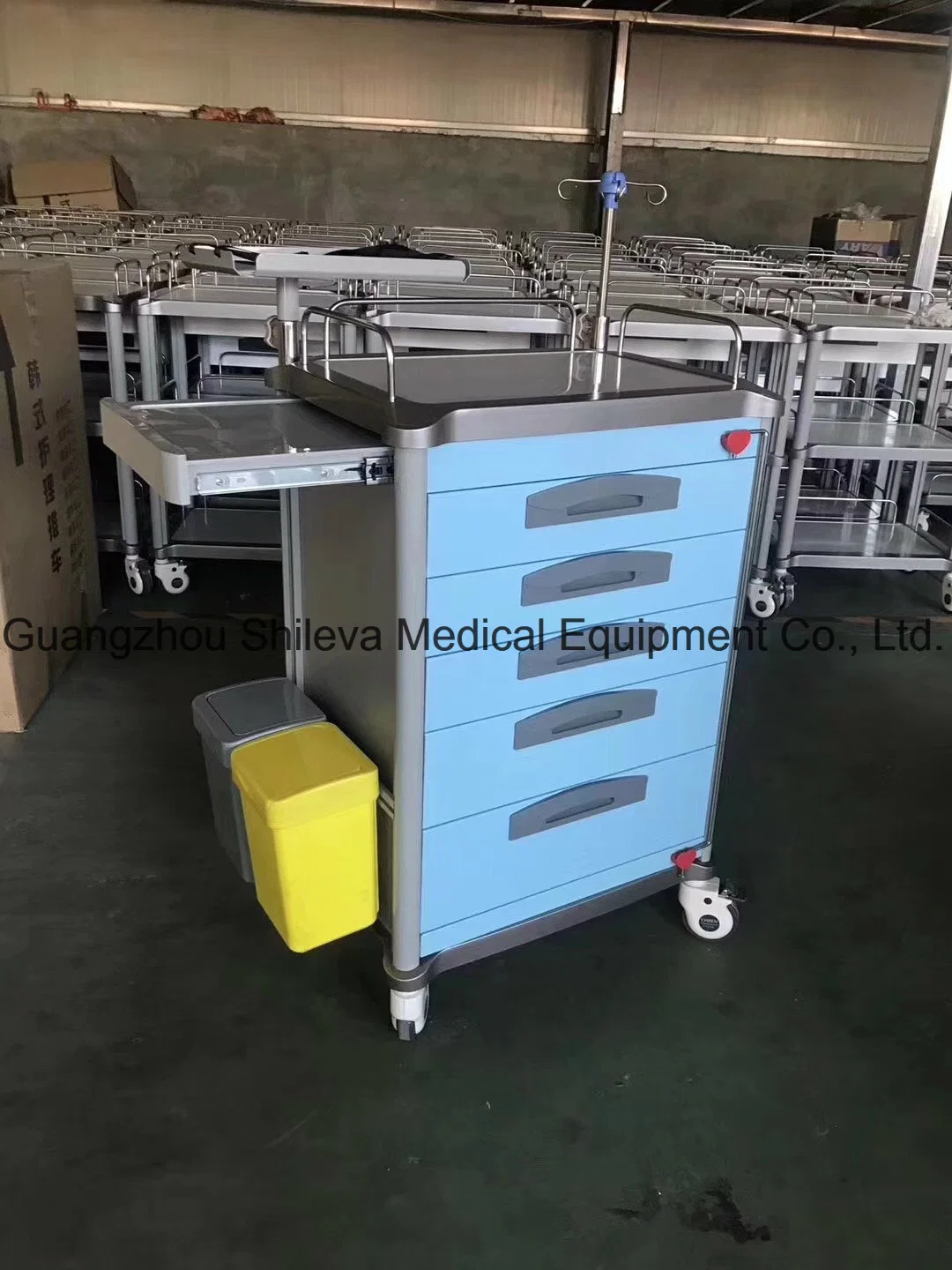 Hot Medical Emergency Endoscopy ECG /Utrasound Cart /Patient Monitor Computer Trolley