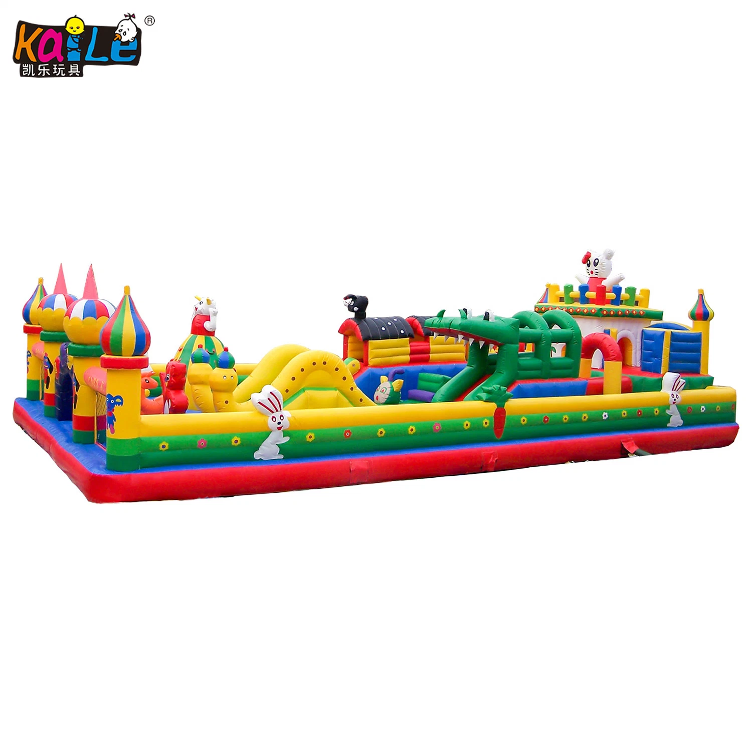 Un terrain de jeux enfants grand lit gonflable château gonflable Diapositive développez la structure d'escalade