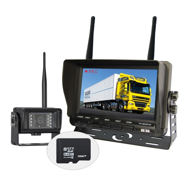 Heavy Duty Quad DVR Monitor Reversing Camera for Trucks, Buses & Vans