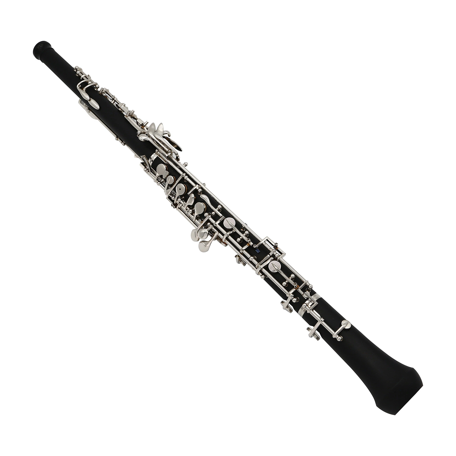 Wooden (Ebony wood) Oboe, Silver Plated Key, Made in China