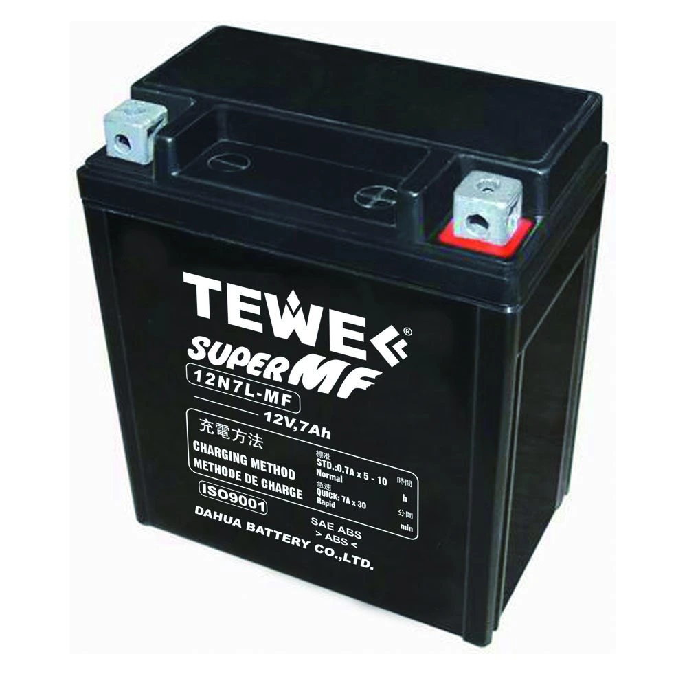 Tewe 12V 7ah Sealed Maintenance Free Motorcycle Battery