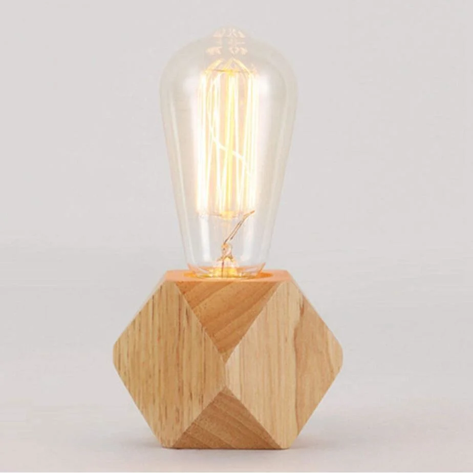 Grenzüberschreitende Kleine Lampe Schüler Augenpflege Kinder Lernen Mini Holz Deko-Nachttischlampe Für Schlafzimmer