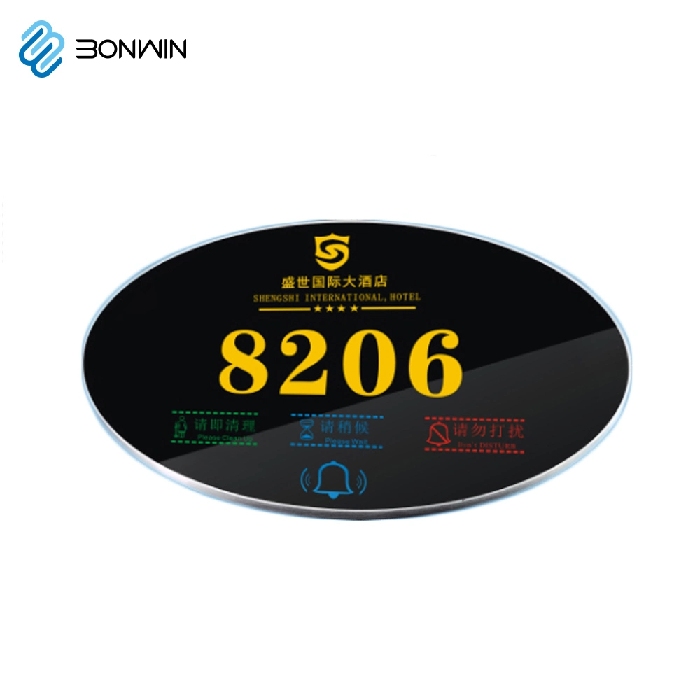 Electronic Stainless Steel Hotel/House Room Door Number Plates