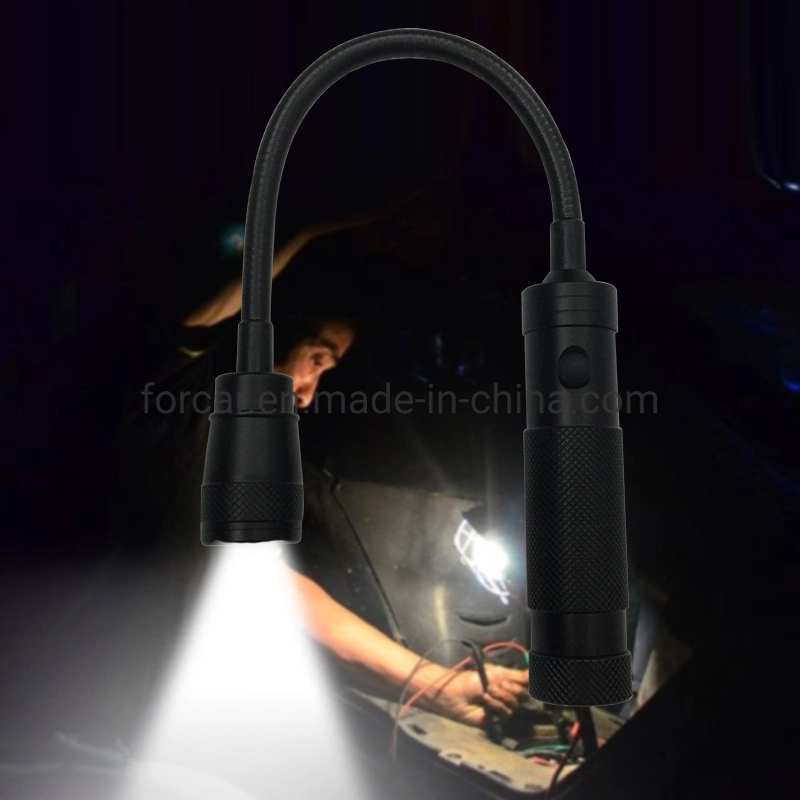 Flexible LED Flashlight Magnetic Head Telescopic Camping Pick up Tool Work Lamp