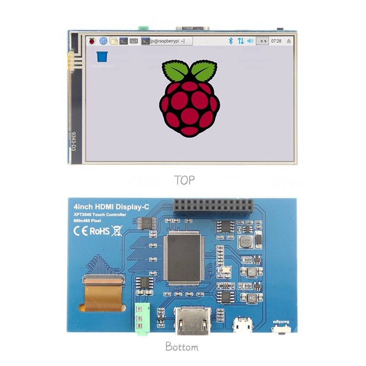 800X480 LCD Control Board 4&prime; &prime; HDMI Input Raspberry Pi Monitor with Touch Control